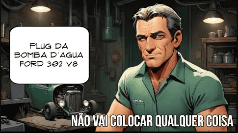 O TAMPÃO DA BOMBA DÁGUA DO FORD 302 NÃO PRECISA SER FEIO, CERTO?