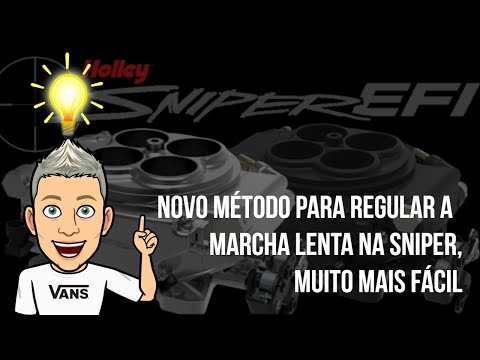Pra regular a marcha lenta na holley sniper de um jeito muito mais fácil