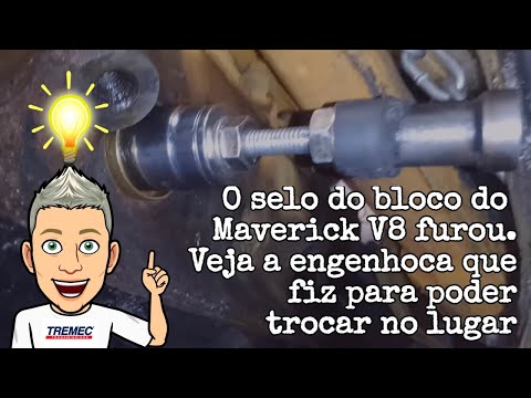 OLHA O QUE TIVE QUE FAZER PRA TROCAR O SELO DO BLOCO DO MAVERICK V8, MAS SEM TIRAR O MOTOR