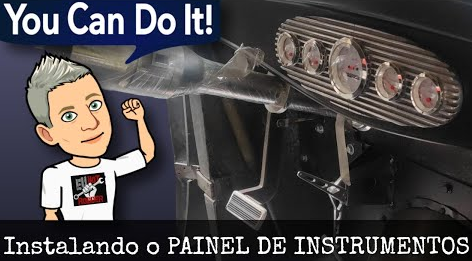 CONSTRUÇÃO DE HOTRODS – INSTALAÇÃO DE UM PAINEL DE INSTRUMENTOS EM UM FORD 5 JANELAS DE FIBRA