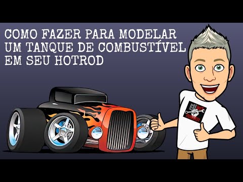 UTILIZANDO PAPELÃO E FITA ADESIVA, VOCÊ CONSEGUE MODELAR UM TANQUE DE COMBUSTÍVEL PARA SEU HOT ROD