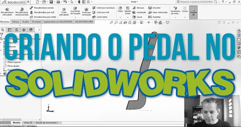 DEPOIS DE MODELAR A PEDALEIRA, USEI O SOLIDWORKS PARA GERAR O ARQUIVO UTILIZADO NO CORTE LASER