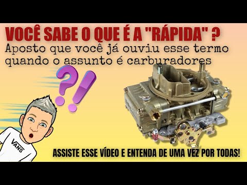 ACELERAÇÃO RÁPIDA NOS CARBURADORES – ENTENDA DE UMA VEZ POR TODAS QUE DIABOS É ISSO