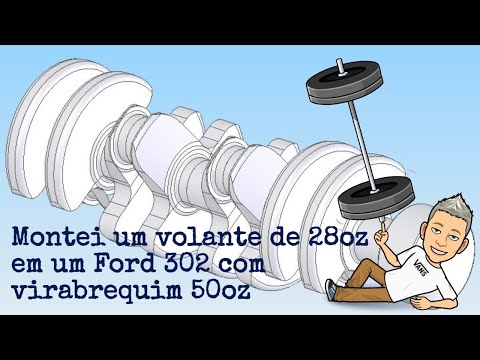 MONTEI UM VOLANTE 28oz EM UM MOTOR FORD 302 V8 COM VIRABREQUIM 50oz: SAIBA COMO FAZER ISSO NO VÍDEO