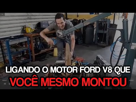 MAIS UM MOTOR FORD 302 V8 FINALIZADO COM SUCESSO. MAIS UM HOT RODDER FORMADO E REALIZADO.