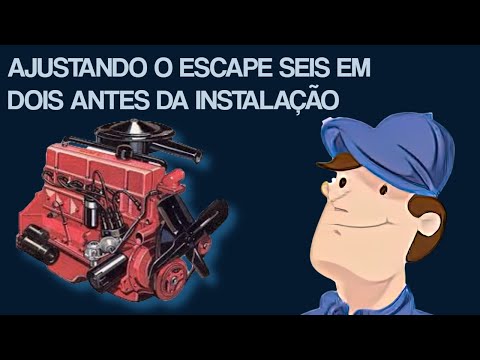 MOTOR OPALA 6 CILINDROS: TEM QUE AJUSTAR O ESCAPE 6 EM 2 ANTES DA INSTALAÇÃO DEFINITIVA