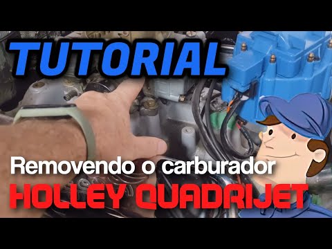 FORD MAVERICK V8 COM QUADRIJET HOLLEY ENTUPIDO – APRENDA A REMOVER O CARBURADOR P/FAZER A MANUTENÇÃO
