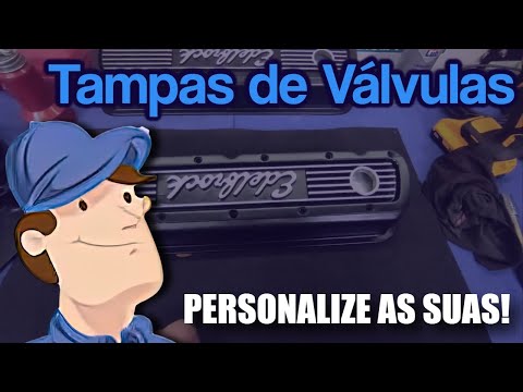 PERSONALIZANDO AS TAMPAS DE VÁLVULAS PARA QUE COMBINEM MAIS COM O RESULTADO FINAL DO MOTOR