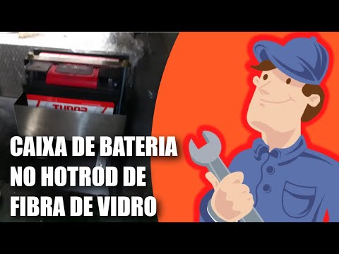CONSTRUÇÃO DE HOTRODS – INSTALAÇÃO DE UMA CAIXA DE BATERIA FEITA EM AÇO INOX EM UM HOTROD DE FIBRA