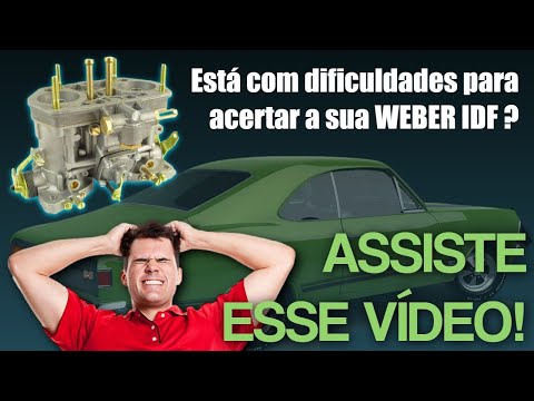 CARBURADORES WEBER IDF – APRENDA COMO SABER, SEM SONDA LAMBDA, SE A RÁPIDA ESTÁ PEQUENA OU GRANDE