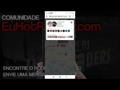 IDENTIFIQUE O RODDER NO RODDER´S MAP E MANDE UMA MENSAGEM PRA ELE, TUDO DENTRO DO APP EUHOTRODDER