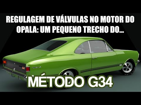 MOTOR DE OPALA 6 CILINDROS: MÉTODO G34 UTILIZADO NO CURSO MSC250 PARA REGULAGEM DAS VÁLVULAS