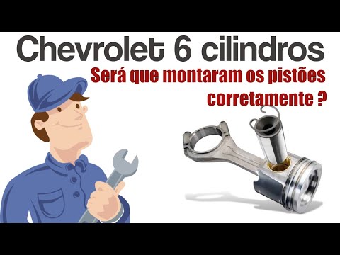 MOTOR CHEVROLET OPALA – VEJA SE MONTARAM OS PISTÕES NA BIELA CORRETAMENTE ANTES DE MONTAR O MOTOR