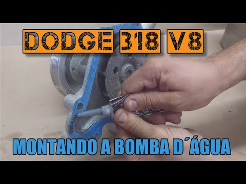 MOTOR DODGE V8 318 – MONTE UMA BOMBA D´ÁGUA SEGUNDO A ESCOLA AMERICANA DE MONTAGENS DE MOTORES