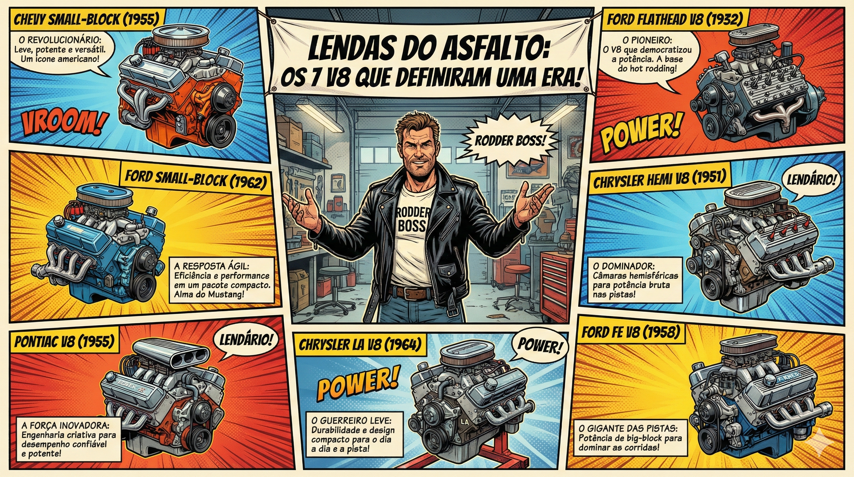 Lendas do Asfalto: Os 7 Motores Americanos que Recusam a Morrer