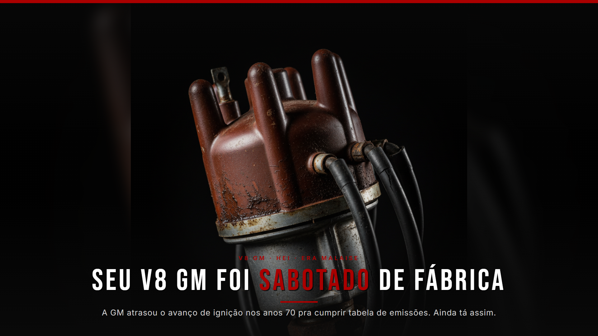 Seu V8 GM foi sabotado de fábrica