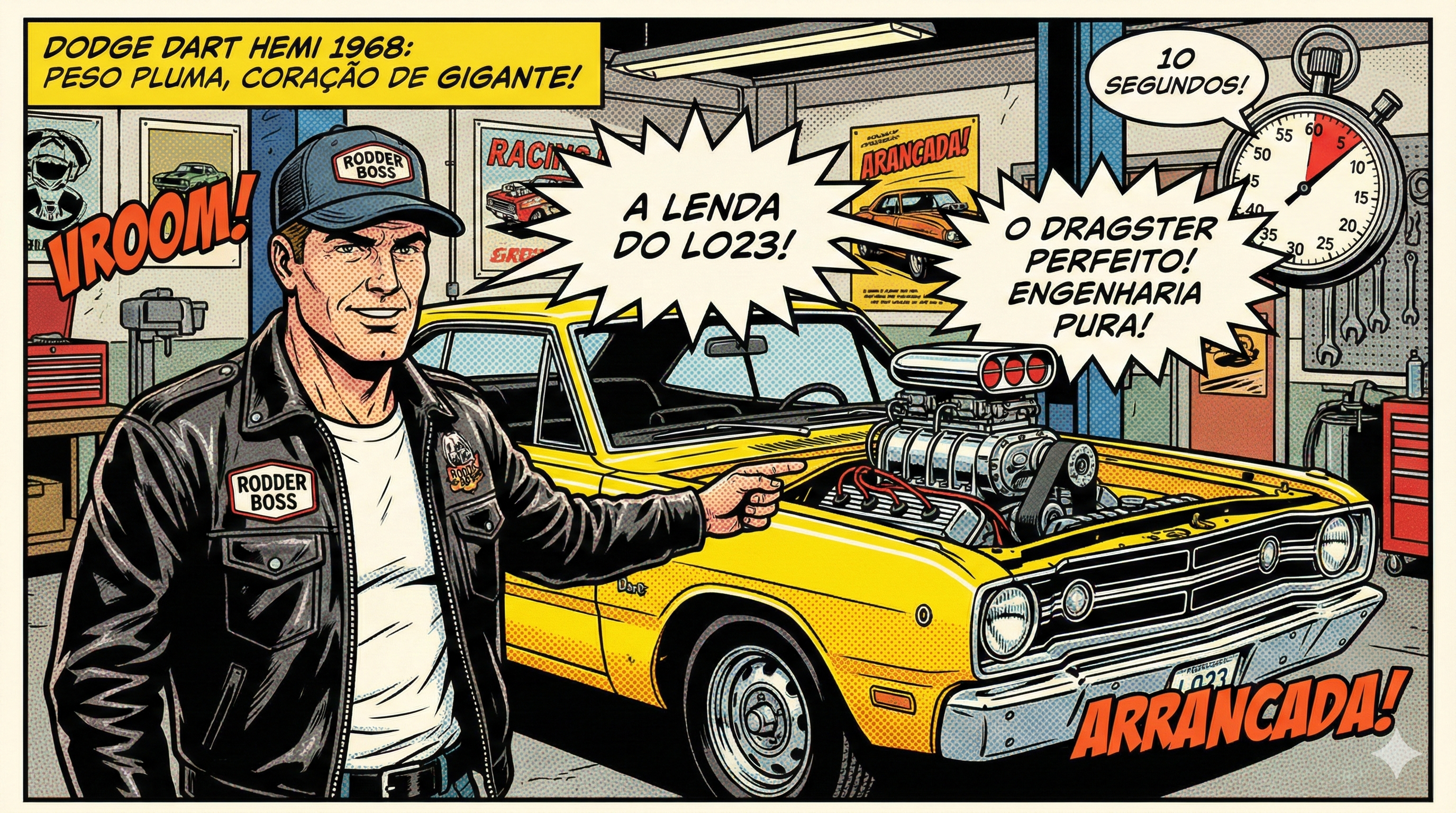 A Lenda do LO23: O Dia em que a Dodge Criou o Dragster Perfeito