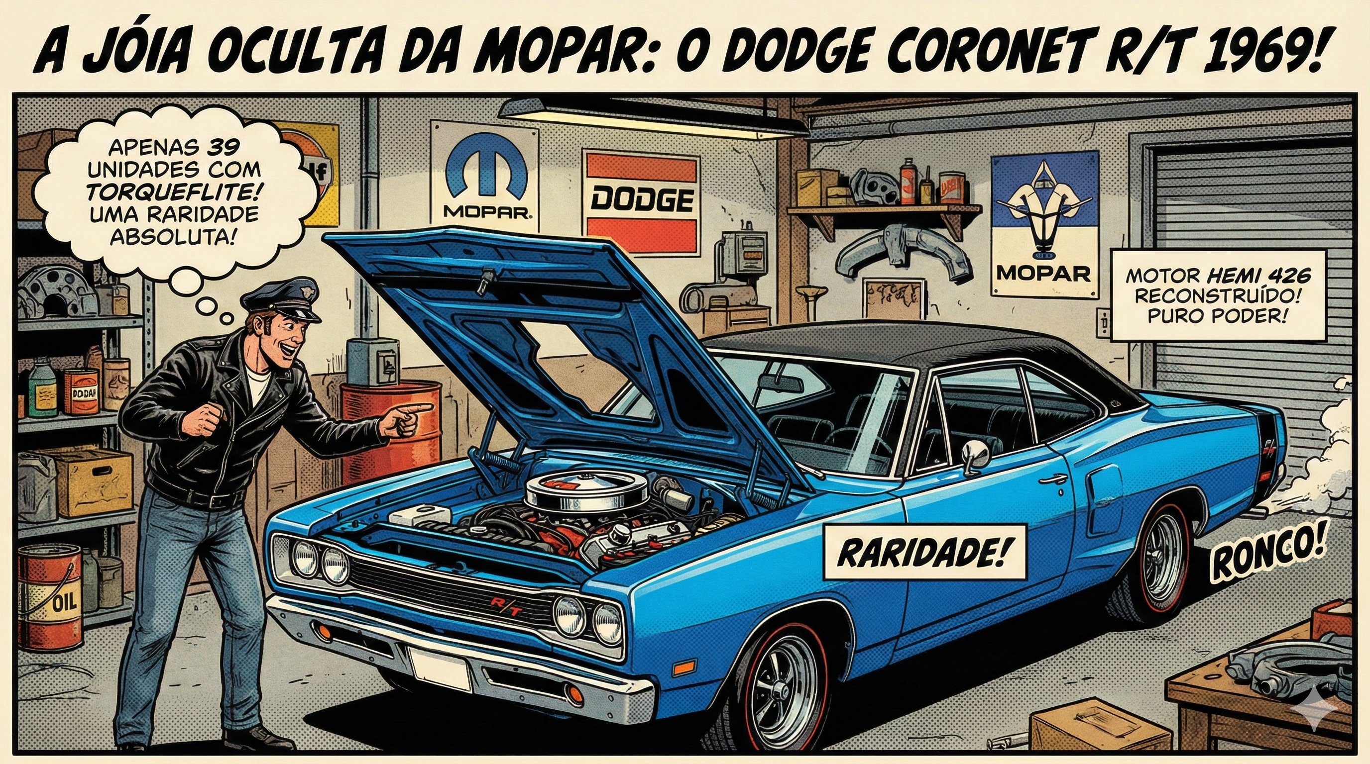 A Joia Escondida da Mopar: A Raridade do Dodge Coronet R/T 1969